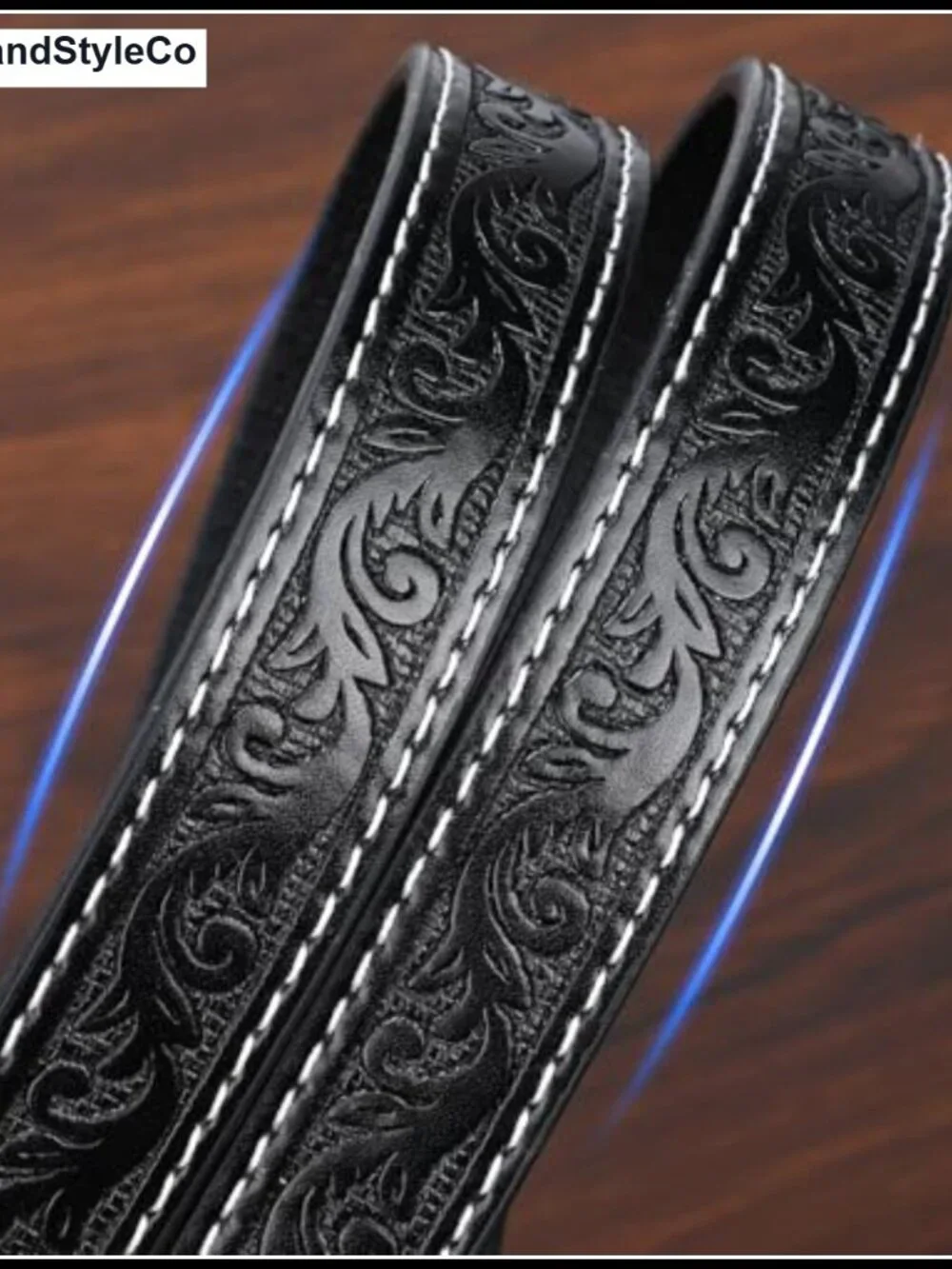 Vintage Western Belt for Women Faux Leather Skinny Belt Rodeo Cowgirl
